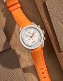 Curved Vertech Rubber Strap - Orange - OM Luxury