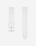 Curved Vertech Rubber Strap - White - OM Luxury