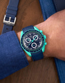MoonSwatch Mission On Earth Watch - Polar Lights (Rubber Strap) - OM Luxury
